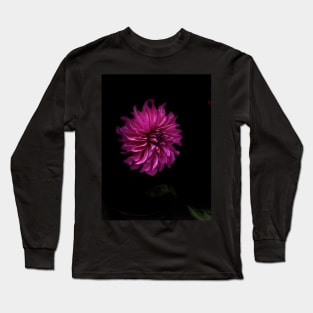 Wild fuchsia dahlia Long Sleeve T-Shirt